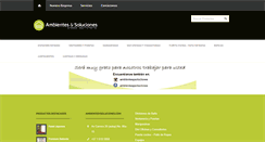 Desktop Screenshot of ambientesysoluciones.com